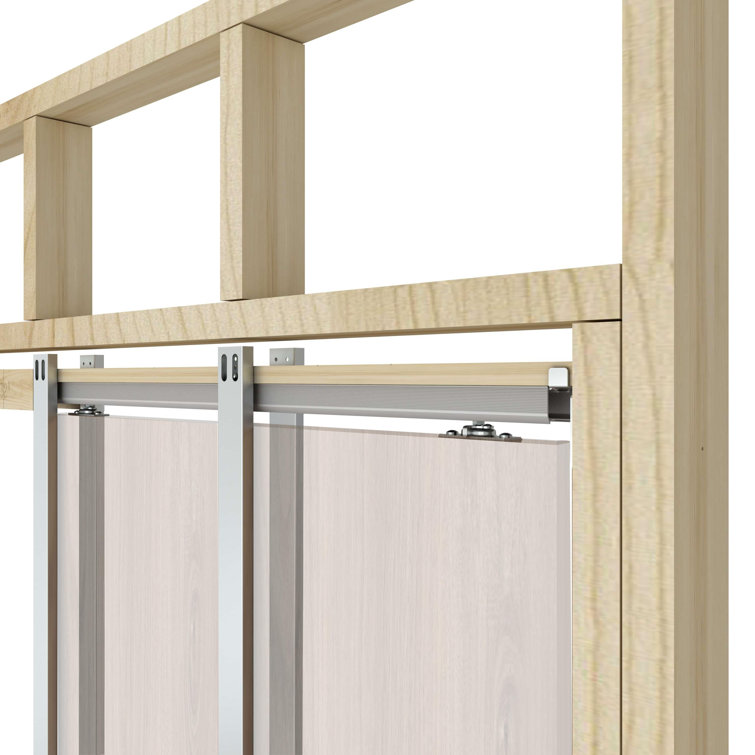 Calhome 80'' Hollow Paneled Painted Sliding Closet Doors Wayfair